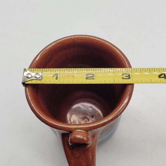 NWOT Blue Spruce Pottery Patrick's Coffee Mug Mountain Lake Cabin Handmade Tea - Picture 13 of 13